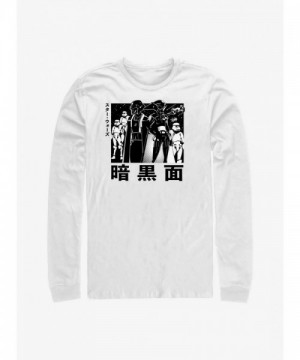 Star Wars Visions Dark Side Anime Cotton T-Shirt - White Men's