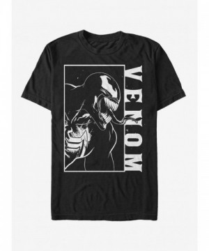 Marvel Black Venom Graphic T-Shirt for Men