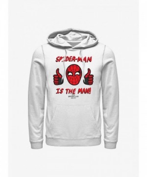 Spider-Man No Way Home Man in Spidey Hoodie - White Men's
