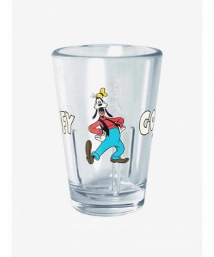 Disney Clear Goofy Mickey Mouse Mini Glass - Unbreakable Tritan Plastic