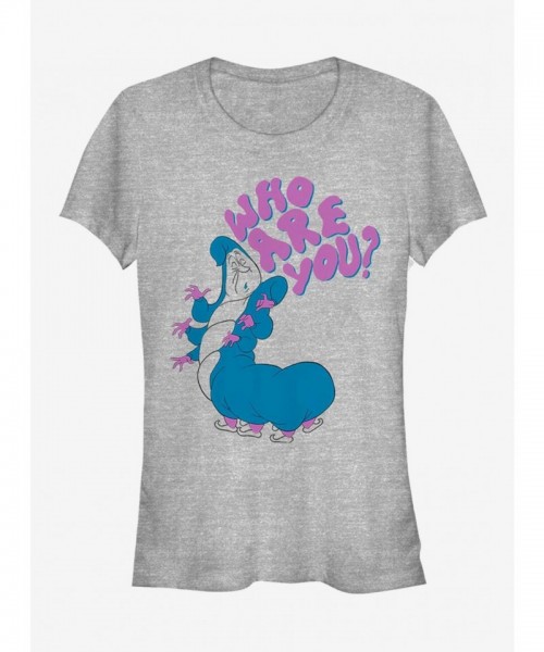 Disney's Alice in Wonderland Grey T-Shirt for Girls - Who Are You?