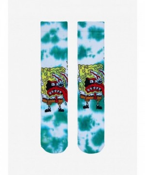 SpongeBob SquarePants Freaked Out Pop Eye Tie-Dye Crew Socks