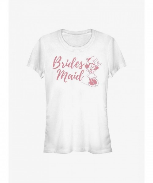 Disney Minnie Mouse Junior Bridesmaid Dress T-Shirt - White