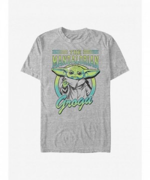 Mandalorian Child Graphic T-Shirt for Men - Grey Comfortable Blend