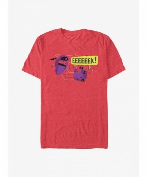 Disney Pixar Wall-E Scared Design T-Shirt - Men's Red