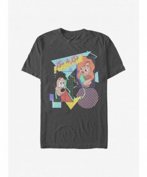 Disney Goofy Movie Eye to Eye 80s Lightweight T-Shirt - Grey Men's