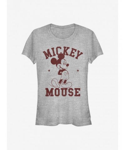 Disney Mickey Mouse Mickey Goes To College Girls T-Shirt $8.96 T-Shirts