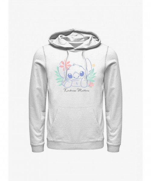 Disney Lilo & Stitch Kindness Matters Unisex Hoodie - White