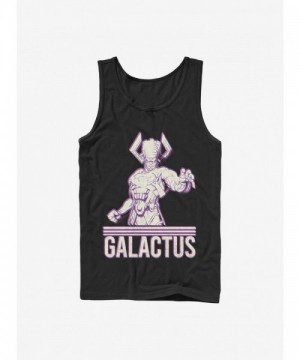 Marvel Men's Cotton Galactus Pose Tank Top - Black