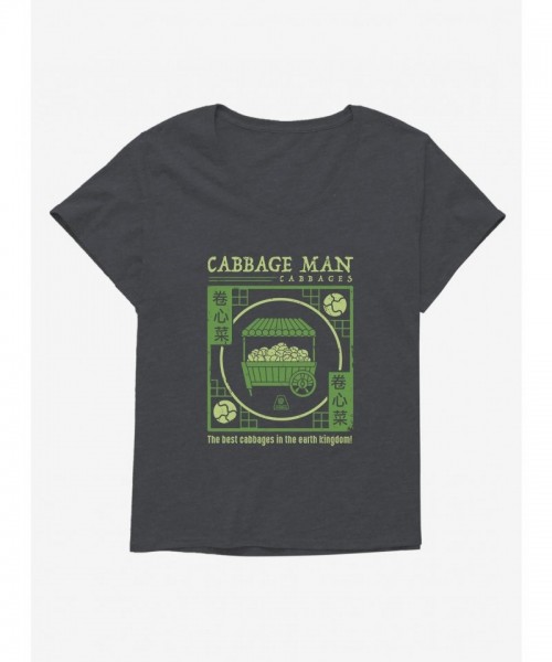 Avatar: The Last Airbender Official Cabbage Man Art Tee for Plus Size Girls