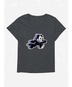 Felix The Cat Hologram Graphic Tee for Girls - Plus Sizes