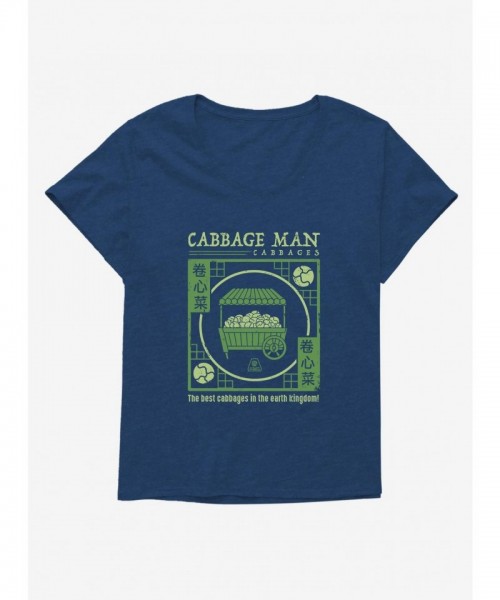 Avatar: The Last Airbender Official Cabbage Man Art Tee for Plus Size Girls