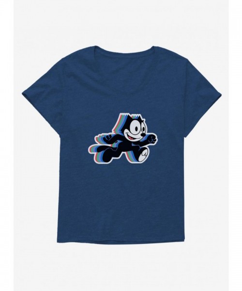 Felix The Cat Hologram Graphic Tee for Girls - Plus Sizes