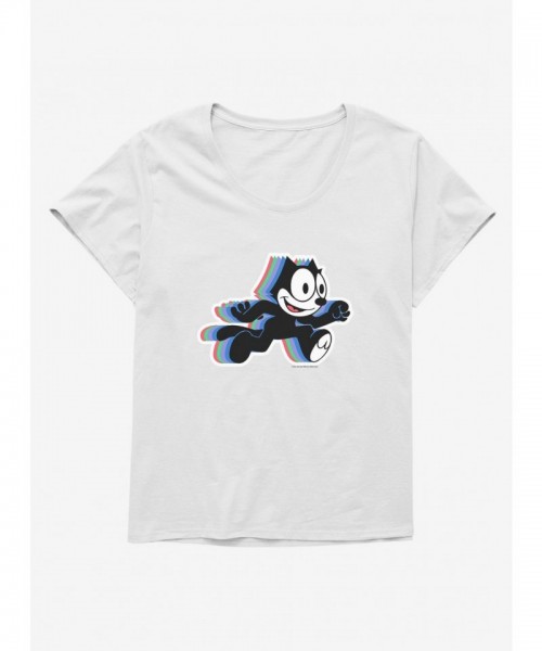 Felix The Cat Hologram Graphic Tee for Girls - Plus Sizes