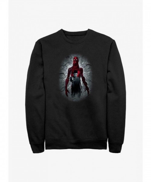 Stranger Things Vecna & Eleven Unisex Sweatshirt - Black