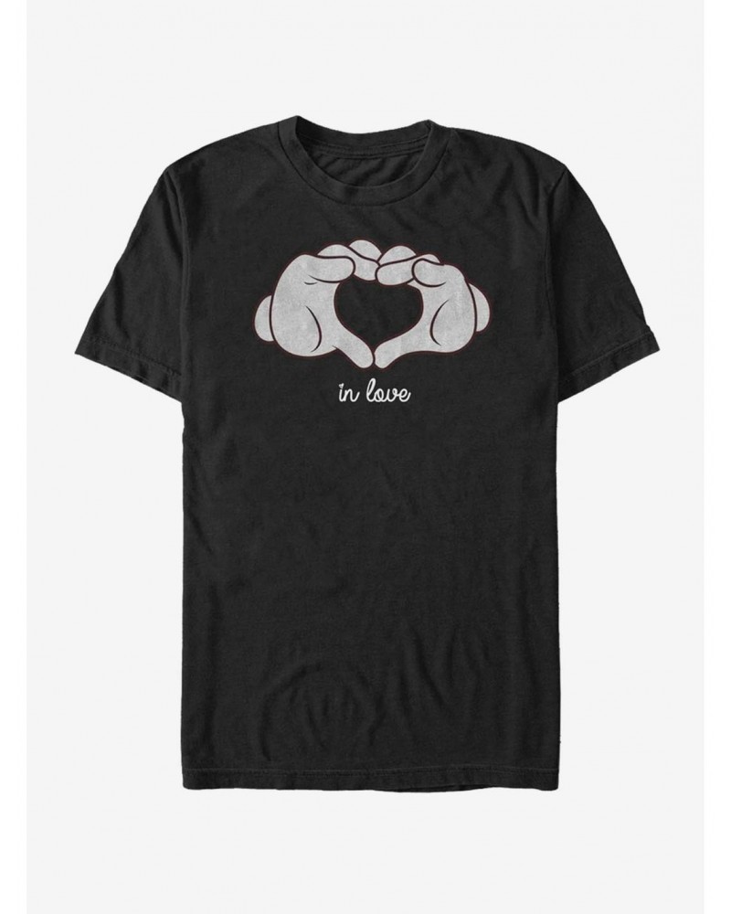 Disney Mickey Mouse Glove Heart T-Shirt $8.37 T-Shirts