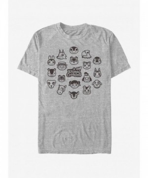 Animal Crossing New Horizons Unisex Grey T-Shirt