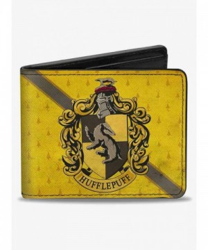 Harry Potter Hufflepuff Stripe Premium Vegan Leather Wallet for Men