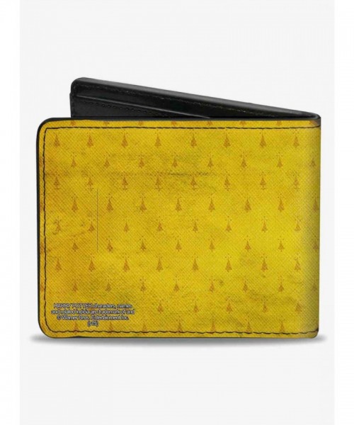 Harry Potter Hufflepuff Stripe Premium Vegan Leather Wallet for Men