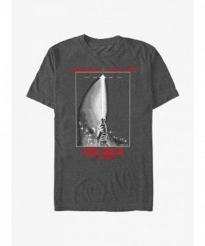 Star Wars Grey Return of the Jedi 40th Anniversary Lightsaber Poster T-Shirt for Men