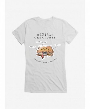 Harry Potter Magic Creatures Watercolor Tee for Girls - White