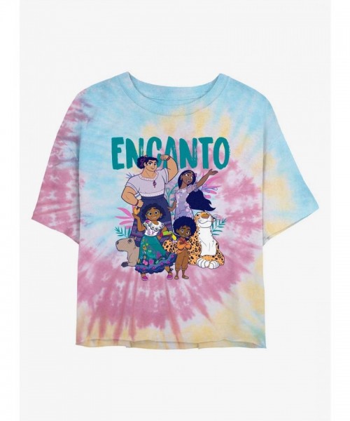Disney Encanto Family Tie Dye Crop T-Shirt - Girls' Multi