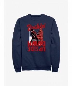 Stranger Things Eddie Blue Rockin' Sweatshirt for Men