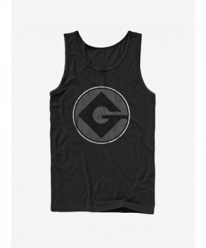 Despicable Me Gru Logo Unisex Tank Top - Black