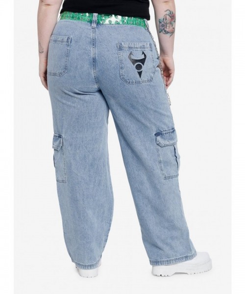 Invader Zim GIR Plus Size Wide Leg Denim Pants
