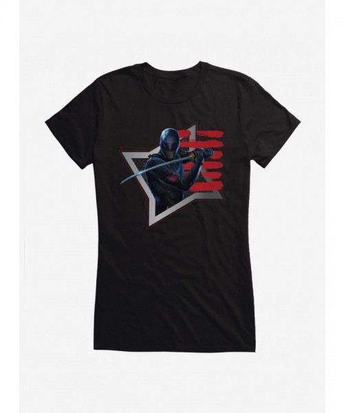 G.I. Joe Snake Eyes Shuriken Junior T-Shirt for Girls