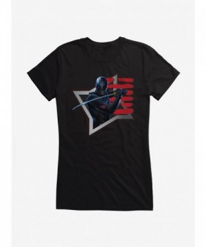 G.I. Joe Snake Eyes Shuriken Junior T-Shirt for Girls
