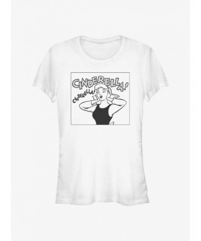 Disney Cinderella Comic Square Girls T-Shirt $9.71 T-Shirts