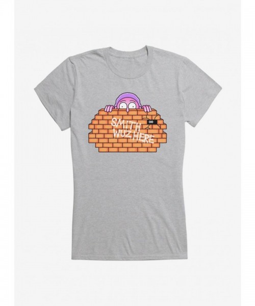 Rick And Morty "Smith Wuz Here" Lightweight Cotton Girls T-Shirt