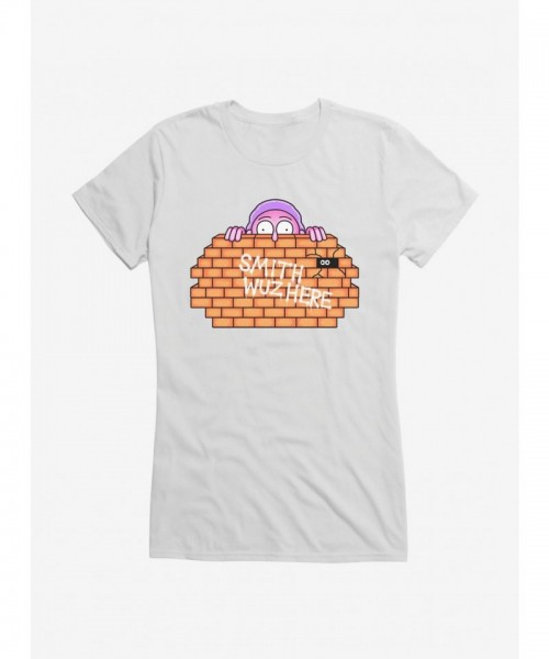 Rick And Morty "Smith Wuz Here" Lightweight Cotton Girls T-Shirt