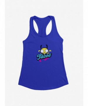 Invader Zim Gir Neon Tacos Girls Junior Tank