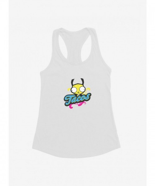 Invader Zim Gir Neon Tacos Girls Junior Tank