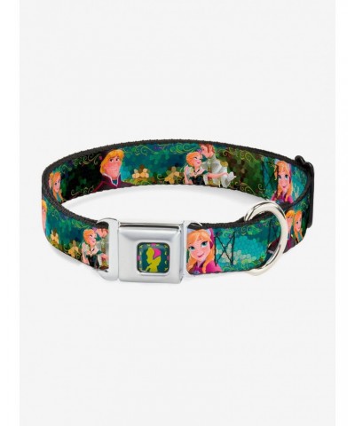Disney Frozen Anna Hans Anna Kristoff Seatbelt Buckle Pet Collar $9.71 Pet Collars