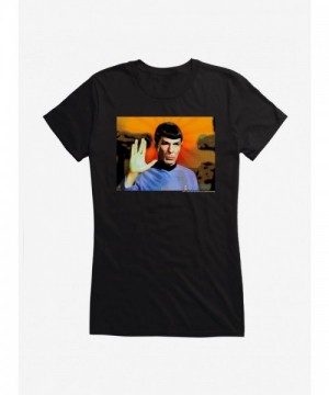 Star Trek Spock Live Long and Prosper Junior Girls Cotton T-Shirt