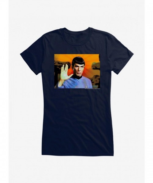 Star Trek Spock Live Long and Prosper Junior Girls Cotton T-Shirt