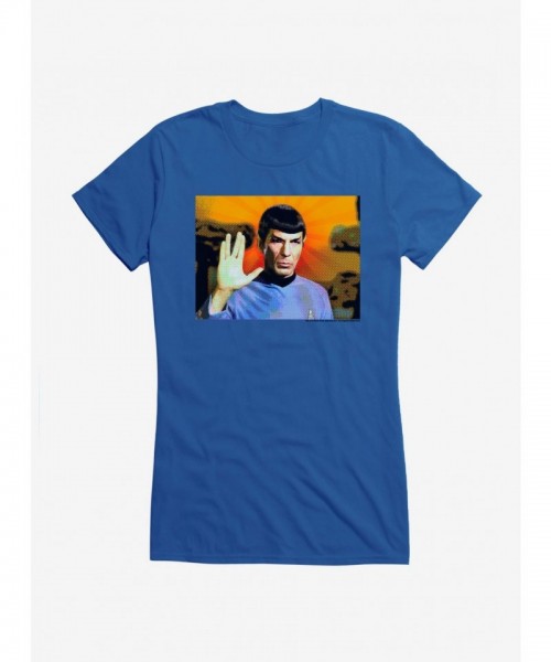 Star Trek Spock Live Long and Prosper Junior Girls Cotton T-Shirt