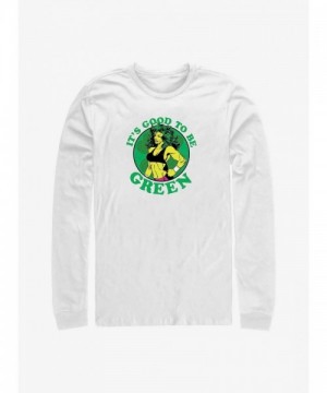 Marvel She-Hulk Green Power Long Sleeve T-Shirt - Men's White
