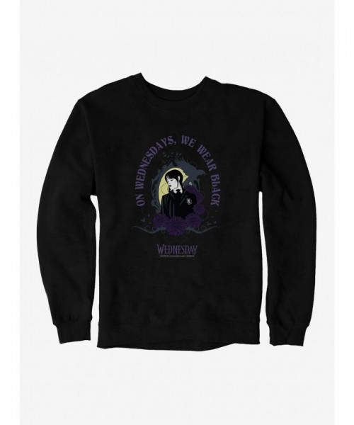 Wednesday We Wear Black Sweatshirt - Unisex Heavyweight Fleece