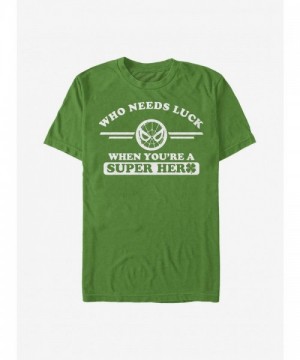 Marvel Green Spidey Clover T-Shirt for Men