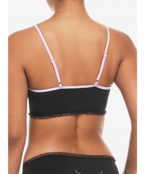 Kuromi Lavender Lace Bralette for Women