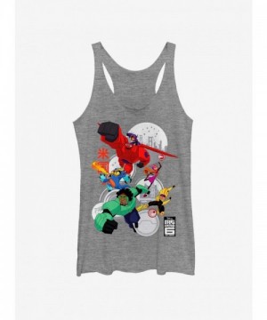 Disney Big Hero 6 Robo Team Girls Tank Top - Grey