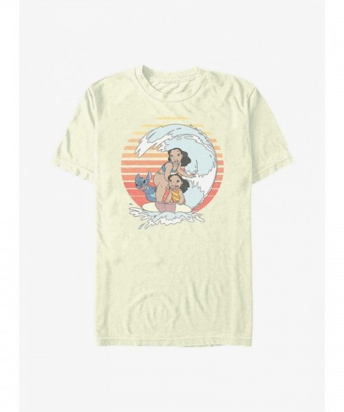 Disney Lilo & Stitch Family Surfing Tee for Men
