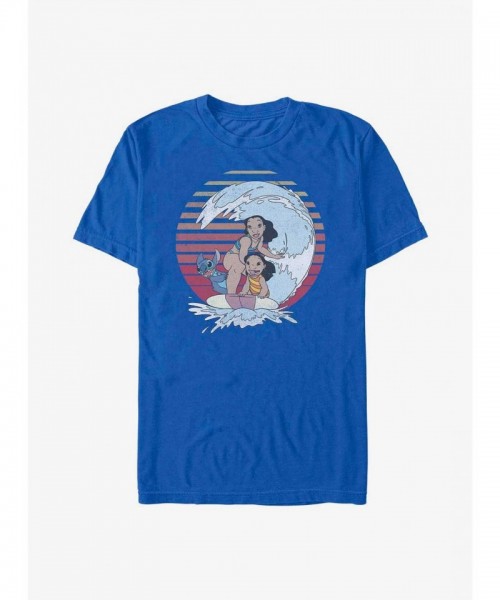 Disney Lilo & Stitch Family Surfing Tee for Men