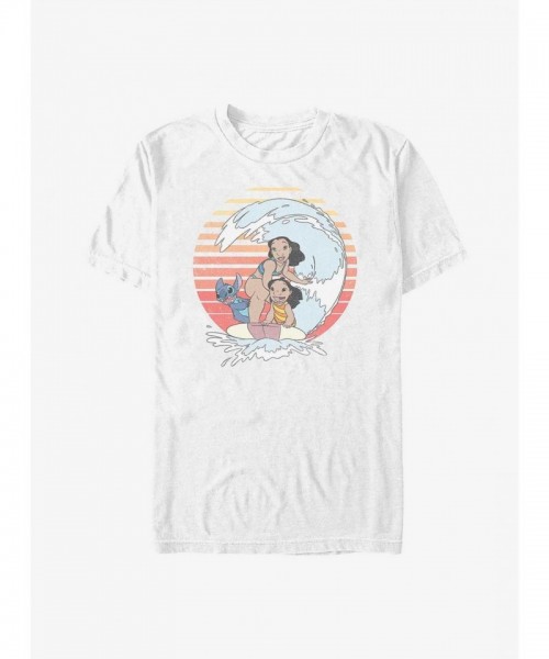 Disney Lilo & Stitch Family Surfing Tee for Men