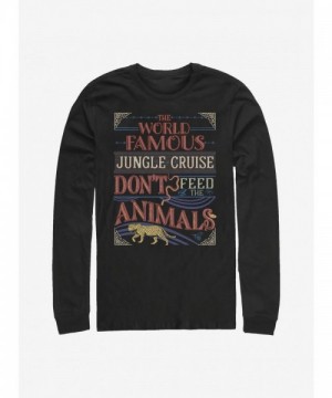 Disney Jungle Cruise Adventure Long Sleeve T-Shirt - Men's Black