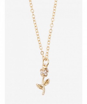 Disney Enchanted Gold Rose Necklace for Women